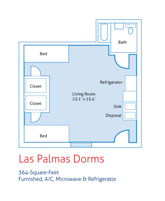 Campus Housing Las Palmas Dorms - Campus Housing